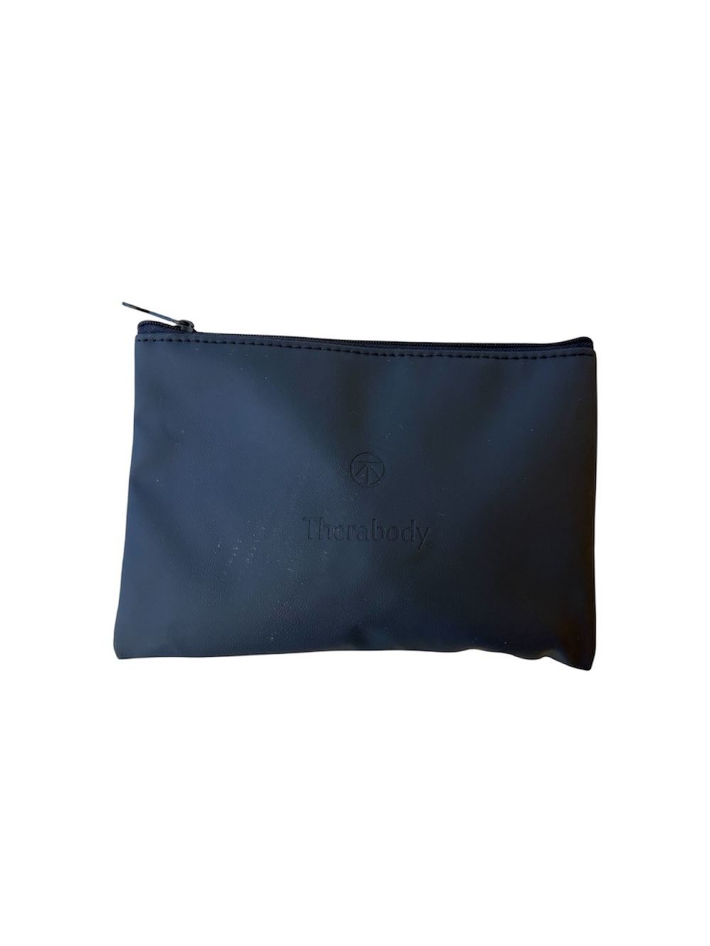 Therabody Navy Blue Zip Amenity Pouch